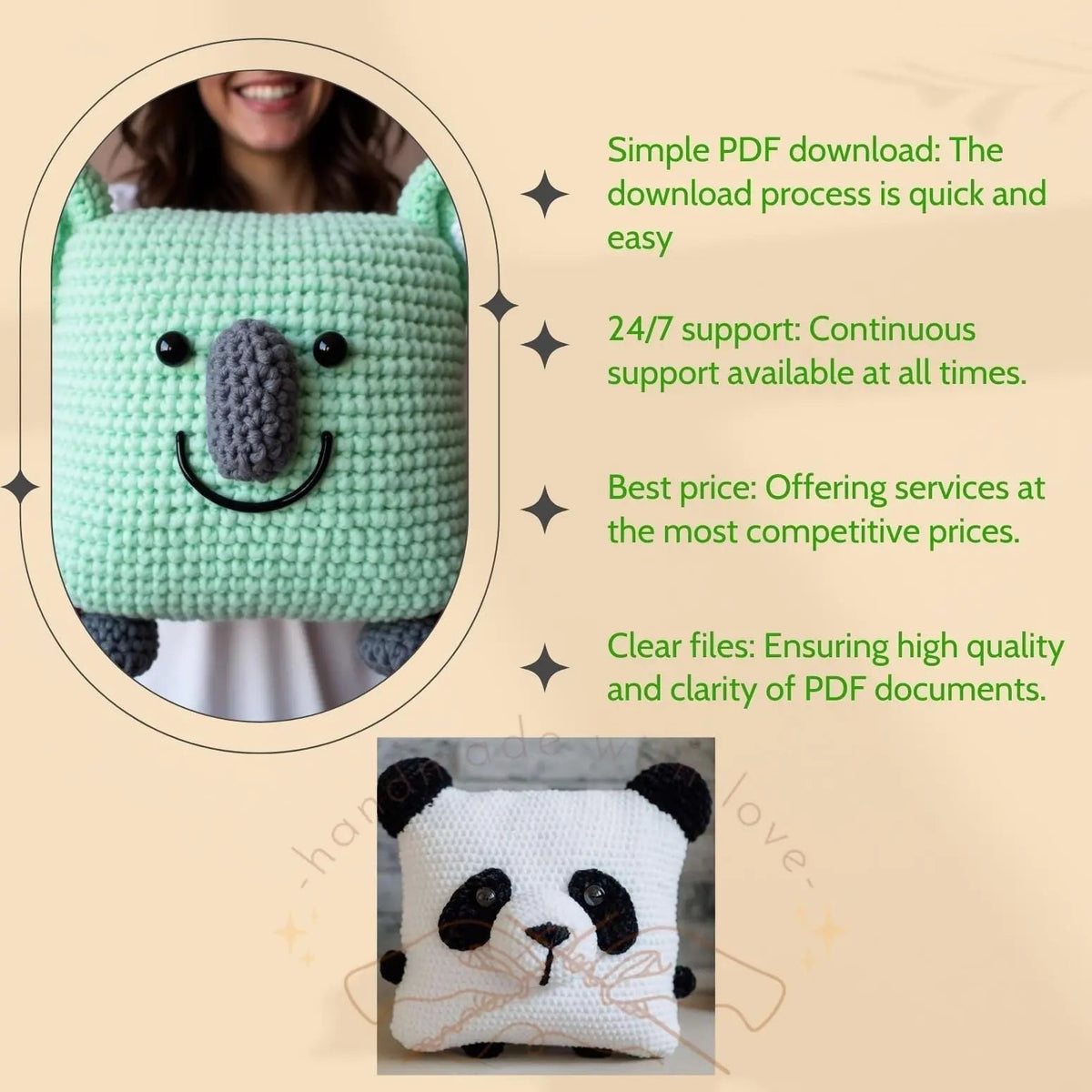 10 In 1 Pillow Crochet Pattern