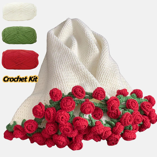 Beginner's Crochet Rose Blanket – Video Tutorial