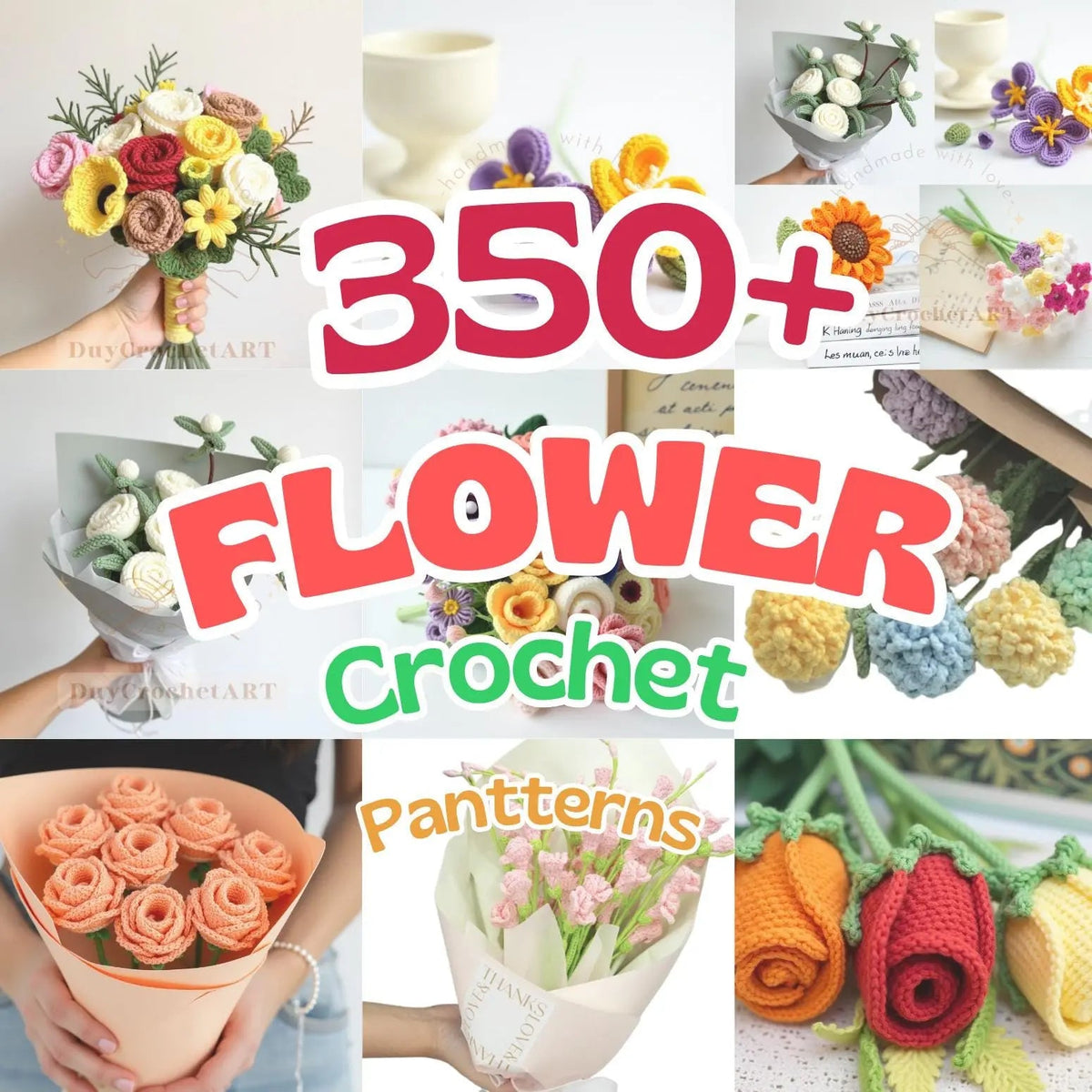 350 in 1 Flower Crochet Pattern