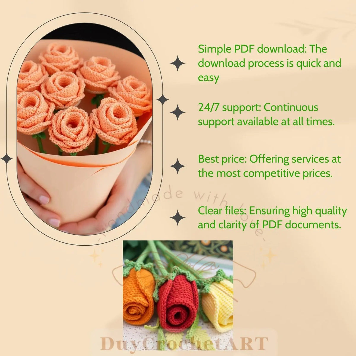 350 in 1 Flower Crochet Pattern